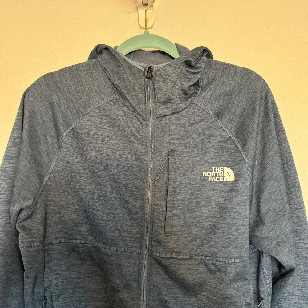 The North Face Men's Hoodie Jacket M Blue‎ Full Zip Activewear Outdoor Hiking